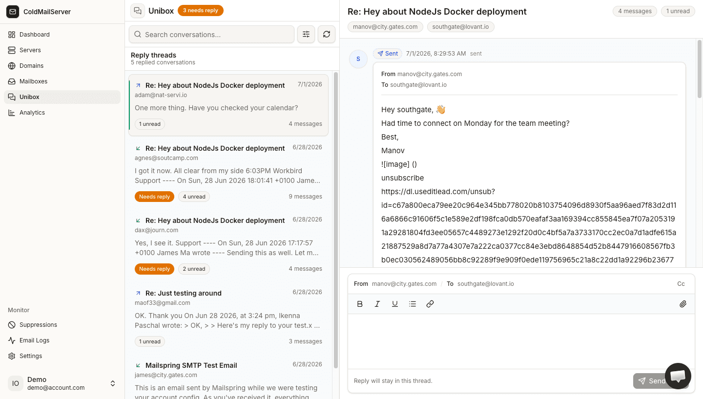 Built-in Unibox — product preview